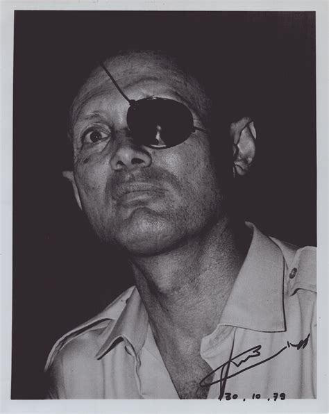 Lt General Moshe Dayan Autographed Signed Photograph 10301970