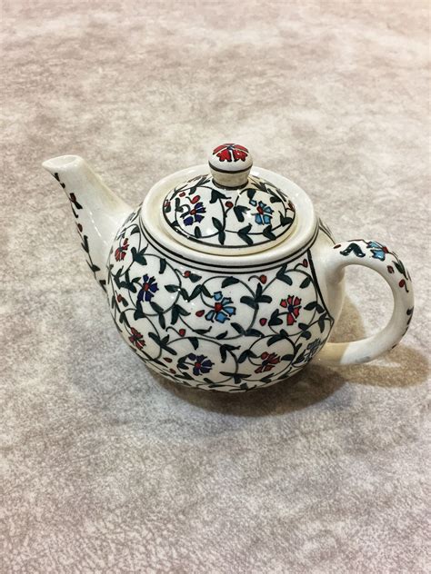 Turkish Ceramic Teapot Was Made In Our Own Workshop The Design Of