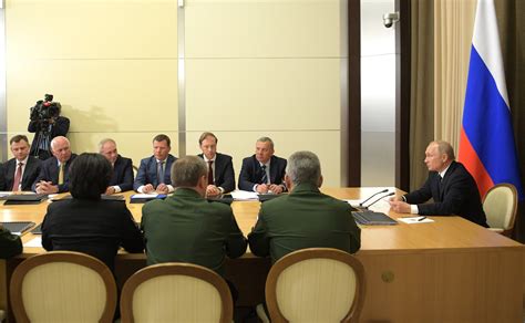 Meeting With Of Defence Ministry Leadership And Defence Industry Heads