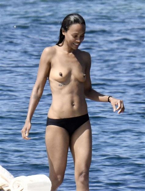 Zoe Saldana Nude Tits Photos The Fappening Plus