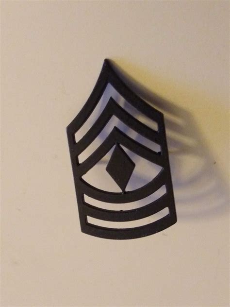 Vintage Us Army Subdued Master Sergeant First Class Insignia Etsy