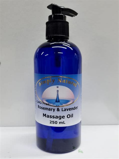 Rosemary And Lavender Massage Oil 250 Ml Simply Natural Oils Aust