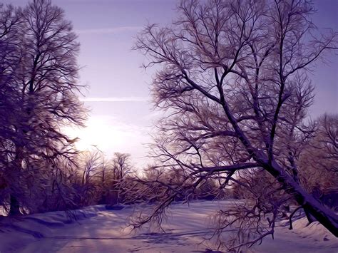 Beautiful Snow Scenes Wallpaper Wallpapersafari