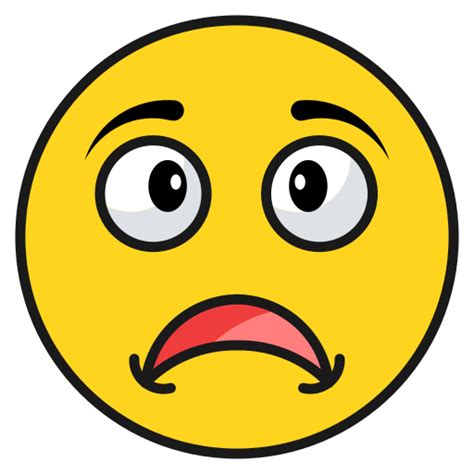 Depressed Disappointed Emoji Sad Emoticon Surprised Free Icon