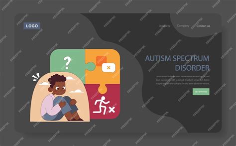 Conceito De Transtorno Do Espectro Do Autismo Criança Contempla Desafios De Comunicação E