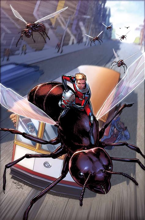 An Ant Man And The Waspman Is Riding On Top Of Another Ant Man