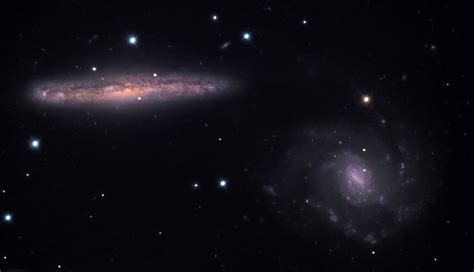 The Ufo Galaxy Ngc 5775 Left And Ngc 5774 Right Annes Astronomy