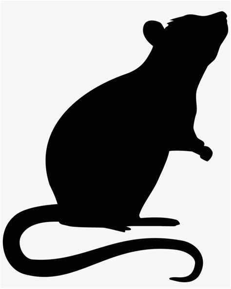 Rat Silhouette Png Standing Rat Silhouette Transparent Png