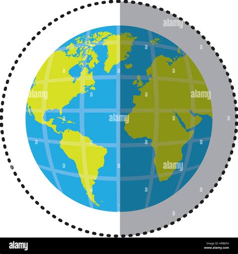 Planeta Tierra Con Continentes Fotos E Imágenes De Stock Alamy