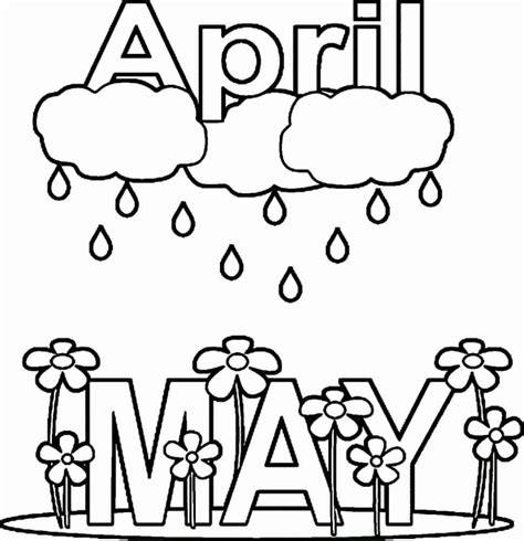 April Coloring Pages At Free Printable Colorings