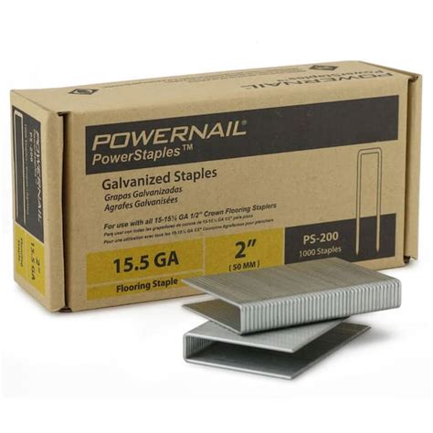 Powernail Powerstaples 2 In Leg X 12 In Crown X 15 12 Gauge Steel