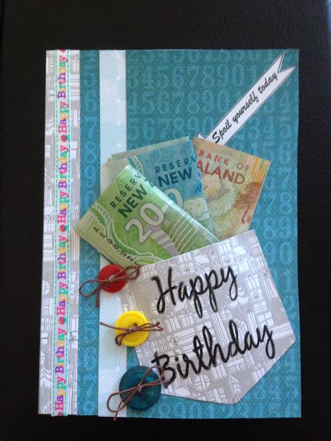 Birthday Card Money Homemade Cards Card Tags Creative Cards