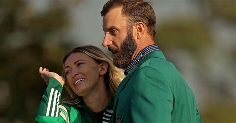 Dustin Johnsons Fiancee Paulina Gretzky Dons Green Jacket And In Tears