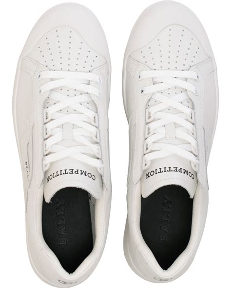 Bally New Competition Sneaker White Calf Hos Careofcarlno