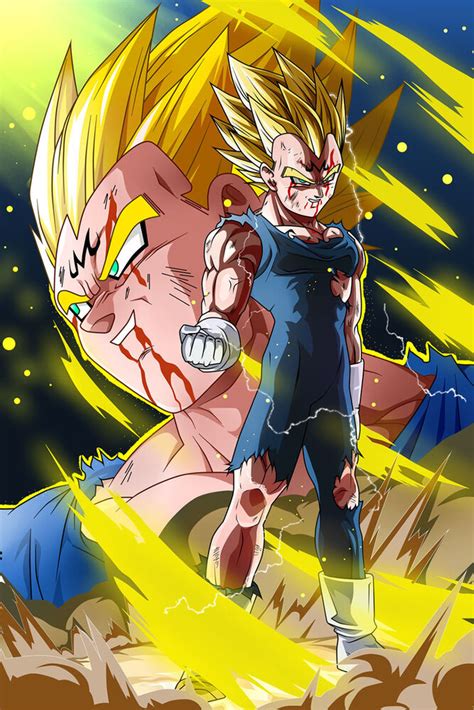 Dragon Ball Superz Poster Majin Vegeta 12in X 18in Free