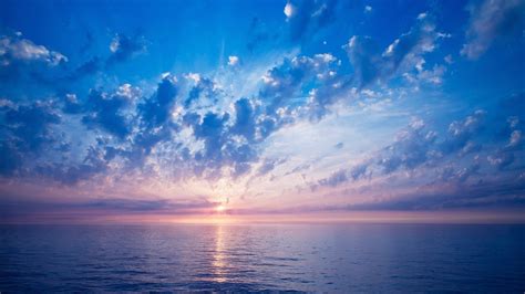 壁紙 美しい日の出、海、雲 1920x1080 Full Hd 2k 無料のデスクトップの背景 画像