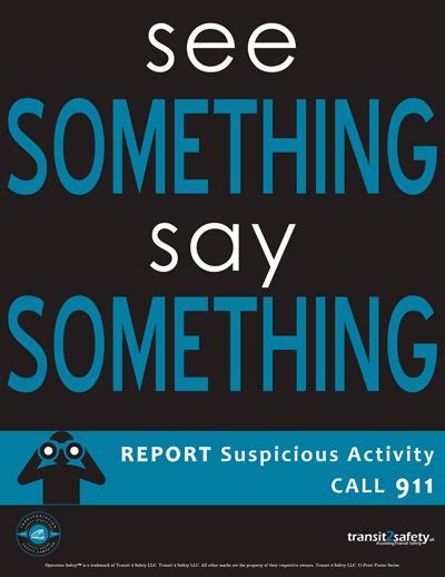 See Something Say Something Download Safety Poster Safety Posters