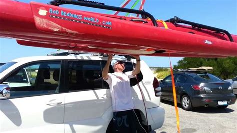 Kayak Hobie Tandem Island Rooftop Loader Loading System Hoist