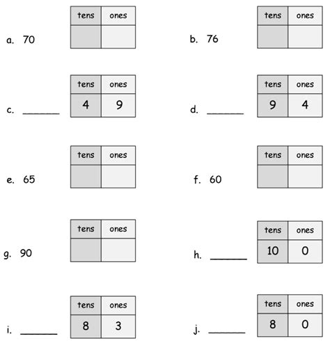 This is one of many exercises we provide emphasizing an understanding of our base ten number system. Name Tens and Ones (solutions, examples, homework ...