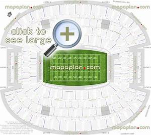 At T Stadium Seat Row Numbers Detailed Seating Chart Dallas Cowboys