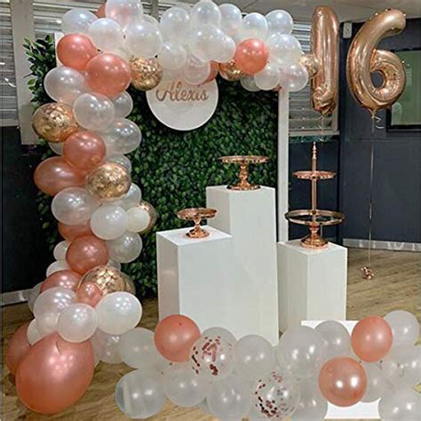 Rose Gold Simple 18th Birthday Decoration Ideas At Home Pin By