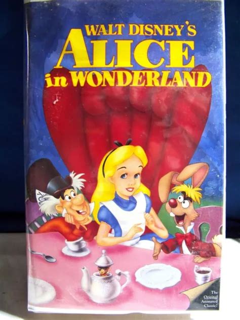 RARE VINTAGE ALICE In Wonderland VHS Walt Disney S Black Diamond