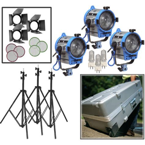 Arri 650w Fresnel Compact 3 Light Kit Lk0005658 Bandh Photo Video