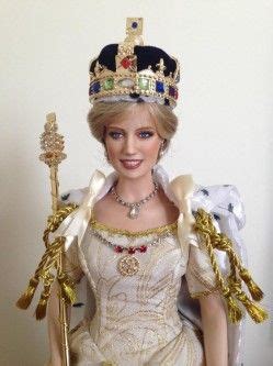 This Is A Lovely Repainted Princess Diana Franklin Mint Portrait Doll She Is Wearing T