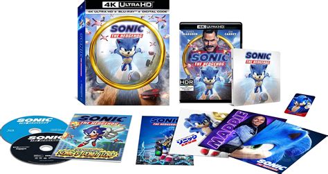 Sonic The Hedgehog Steelbook Digital Copy 4k Ultra Hd Blu Rayblu