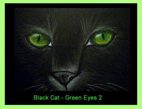 Black Cat Green Eyes 2 By Cyra R Cancel From Gallery