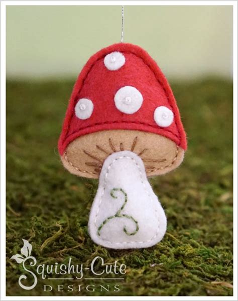 Stuffed Animal Sewing Patterns Squishy Cute Designsfree Felt Mushroom