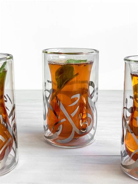 Double Wall Cup Turkish Tea Cup Istikan Arabic Tea Glass Etsy