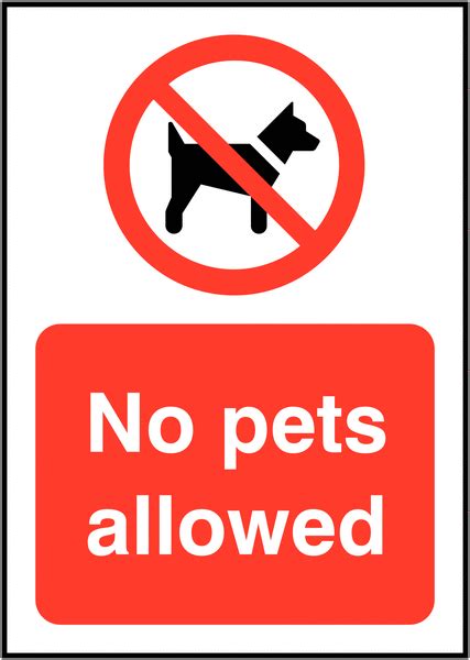 No Pets Allowed Signs Seton