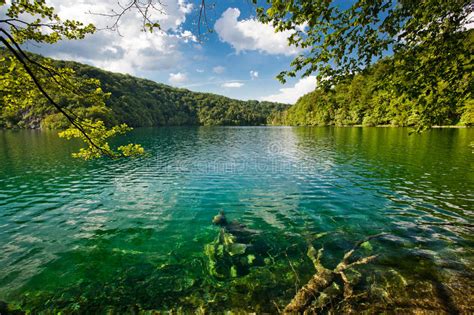 Plitvice Lakes National Park In Croatia Landscape Stock Image Image