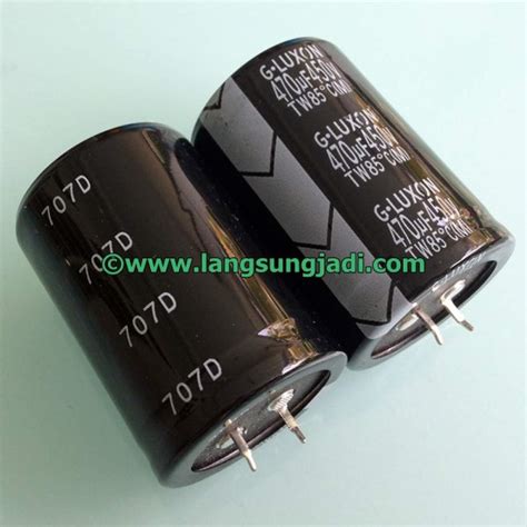 470uF 450V G Luxon TW Series 707D Electrolytic Capacitor