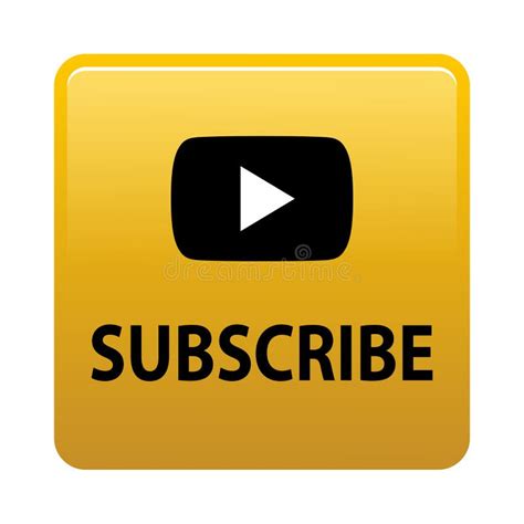 Subscribe Yellow Keyboard Button Stock Illustration Illustration Of