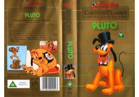Walt Disney Cartoon Classics Limited Gold Edition Pluto On Walt Disney Home Video United