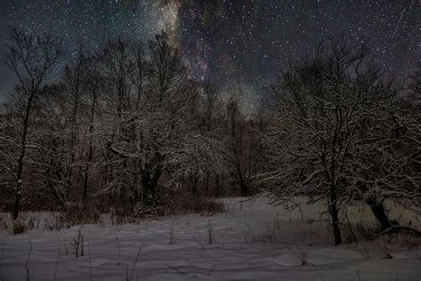 Starry Winter Night Photograph By Mike Griffiths