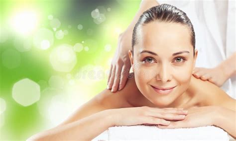 Smiling Woman At Beauty Spa Salon Stock Image Image Of Female Brunette 27974669