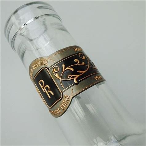 Customized 3d Embossed Metal Wine Label Manufacturers And Factory And Maker