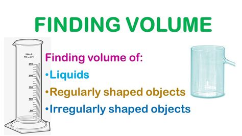 Measuring The Volume Of Liquids Regular And Irregular Objects Youtube