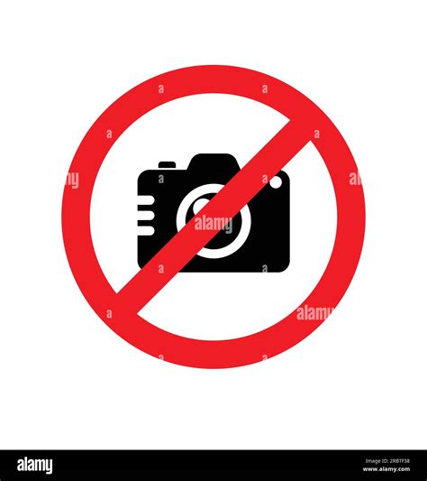 Prohibited No Camera Photography Permitted Sign Symbol Simple Vector