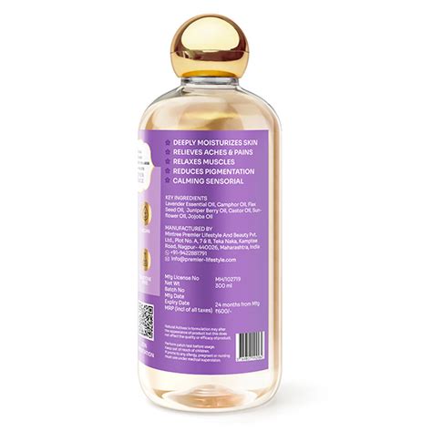 Buy Vedic Valley Lavender Stress Relieving Body Massage Oil Certified Natural 300 Ml Online At