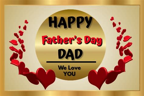 Happy Fathers Day Card Template Postermywall