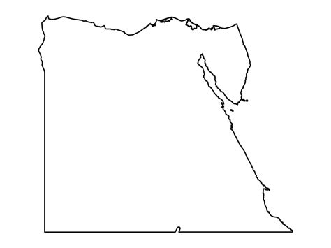 Egypt Outline Map Blank Maps Repo