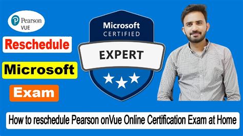 How To Reschedule Microsoft Exam Pearson Vue Online Exam Youtube