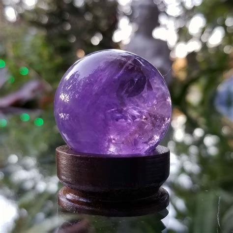 35mm Amethyst Sphere By Mystic Crystal Imports 59grams Amethyst