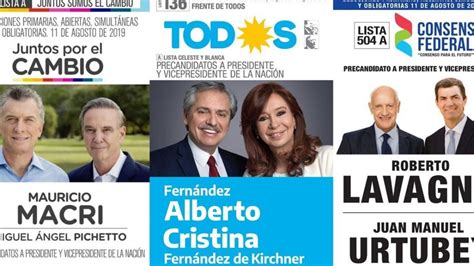 Postulantes A Presidente Estos Son Los Candidatos Para Las Elecciones 2019