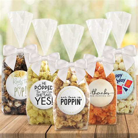 Popcorn Party Favor Bags For Baby Showers Weddings And More