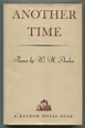 Another Time. Poems by AUDEN, W.H.: Fine Hardcover (1940) | Between the ...